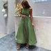 Slim Fit Solid Color Long Dress for Women Elegant Luxurious Commuter Work Autumn Spring Regular Size European American Style_ecoleips.com
