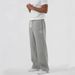 Women's Clothing Two Piece Double Waist Sweatpants Trendy Loose Hip Hop Wide Leg Sports Casual Trousers_ecoleips.com