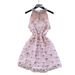Korean Style Women's Elegant Evening Dress Sleeveless Halter Neck A-Line Silhouette Heavy Sequins Floral Details Spring/Autumn Summer_ecoleips.com