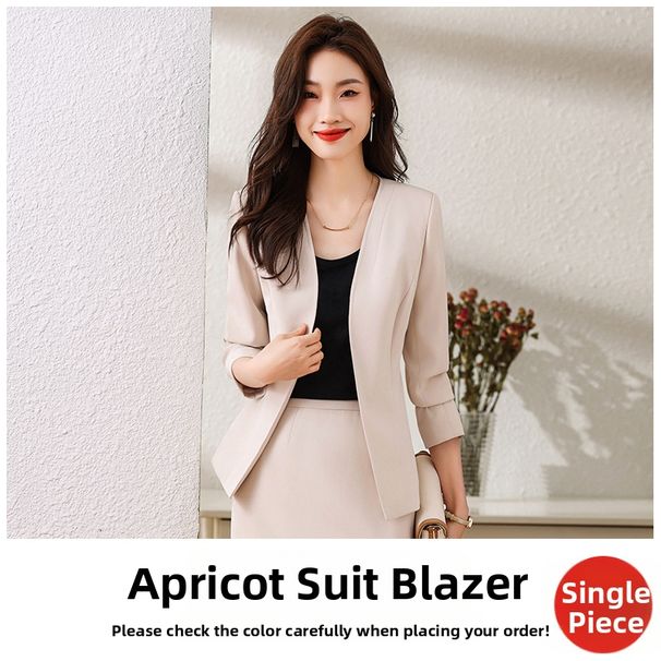 Elegant Women's Professional Suit Set Blazer And Skirt Outfit For Business Office And Formal Occasions_ecoleips.com