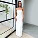 Women's Clothing Dress Tube Top Backless Strappy Pleated Long Skirt Sexy Fashion Slim Dress_ecoleips.com