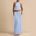 Women's Sexy Backless Halter Neck Lace Trim Long Dress Set – Floral Print Chiffon Maxi Dress For Party, Dating & Casual Wear_ecoleips.com