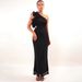 Sexy Sleeveless Off-Shoulder Women's Dress Slim Fit Solid Color Casual New Arrival_ecoleips.com