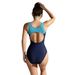 Women's Clothing Competitive Swimsuit Women's Tight Color Matching Solid Color Conservative One Piece Swimsuit_ecoleips.com