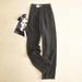 Suitable For All Seasons 6363 # New Spring And Autumn Simple Cotton Wide-Leg For Women High-Waist Draped Loose Linen Straight-Leg Long Pants_ecoleips.com