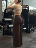 Women's Clothing High Waisted Slim Fit Wide Leg Pants For Women Hip Lifting Slimming Effect Plus Size Fitness Sports Yoga_ecoleips.com