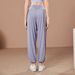 Women's Clothing Quick Drying Sports Trousers For Women Running With Loose Fitting Yoga Drape Autumn High Waist Pilates Training Fitness Trousers_ecoleips.com