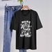 Women's Casual Round Neck Short Sleeve T-Shirt Multi-Color American Style Simple Fashionable Sports Top Solid Printed Loose Fit_ecoleips.com