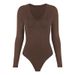 2026 Autumn Winter New Inner Layer Base Shirt Ins European American Sexy Women's Top Long Sleeve V-Neck Bodysuit_ecoleips.com