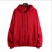 Loose Hooded Sweater Women's Autumn And Winter Large Size Zipper Cardigan Solid Color Long-sleeved Top_ecoleips.com