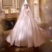 Off-Shoulder Wedding Dress Ball Gown With Long Train & Lace Appliques – Vintage Courtly Style A-Line Bridal Gown For Petite Bride (XS-XXL)_ecoleips.com