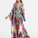 Women's Clothing Women's New Summer Printed Three Quarter Sleeve Stand Up Collar Dress_ecoleips.com