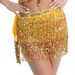 K Belly Dance Performance Costume Sequins Tassel Hip Scarf Beads Waist Chain Indian Dance Performance Waist Scarf_ecoleips.com