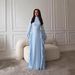 Autumn New Women's Retro Cross-Border Slim Waist Dress European And American Style Semi High Neck Elegant Clothing for Ladies_ecoleips.com