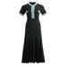 Wholesale European And American Robe Knitted For Women, Elegant V-neck, Waist-cinching, Denim Ribbed, Long Skirt With A_ecoleips.com