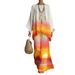 Bohemian Print Women's Lounge Set Flowy Long Robe And Pants Two-Piece Outfit S-5XL in 9 Colors_ecoleips.com