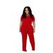 Women's Color Block Ribbed Knit Crop Top And Wide-Leg Pants Two-Piece Set Summer Trendy Oversized Loungewear_ecoleips.com