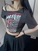 Summer Women's New Street Fashion Spice Girl Off-the-shoulder Hollow-print Versatile Navel Top Women_ecoleips.com