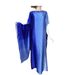 Satin Silk Gradient Print Muslim Plus Size Women's Two-Piece Robe Set_ecoleips.com