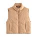 Women's clothing spring and autumn women's street fashion vest casual cotton vest 8GS64398_ecoleips.com