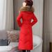 girl Girl Girl Long Jacket For Women 2025 Winter New Slim Fit Mid-Length Over-the-Knee Thickened White Duck Down Coat_ecoleips.com