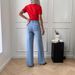 Women's High-Waisted Flare Jeans With Multi-Pockets – Vintage-Inspired Bootcut Denim Pants For Casual & Office Wear_ecoleips.com