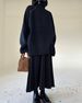 Women's Clothing High Neck Zip-Up Knit Sweater Winter Oversized Pullover Chic Casual White Cropped Top_ecoleips.com