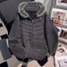 Women's Striped Hooded Zip-Up Sweatshirt – Detachable Faux Fur Trim, Lightweight & Fleece-Lined Options, Oversized Streetwear Style_ecoleips.com