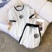 Women's Clothing Women's Solid Color Short Sleeve Top And Sweatpants Set Spring Autumn Style Two-Piece Casual Sports Outfit_ecoleips.com