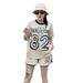 Women's Casual 2-Piece Set - Graphic Print T-Shirt & Shorts Outfit For Summer Street Style_ecoleips.com