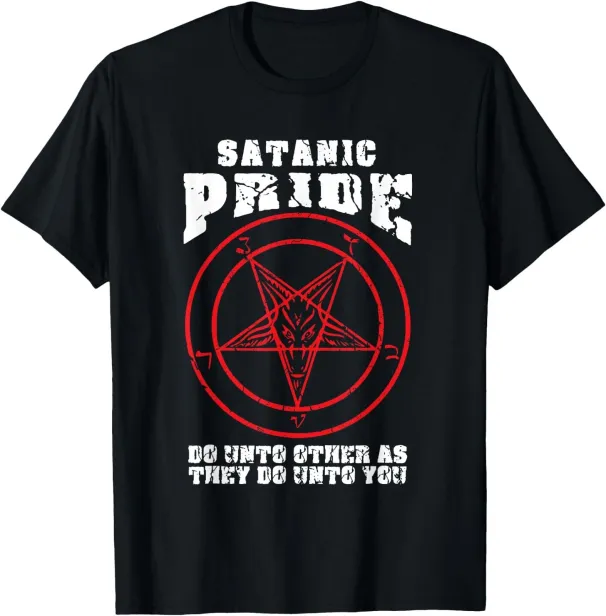 Women's T-Shirts Satanic Pride Satan Satanism Saying Baphomet Devil Design T-Shirt_ecoleips.com