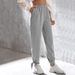 Voya 2026 European And American Spring/Summer Ins Trendy Loose Fashionable Straight-Leg Gray Casual Pants Women's Sweatpants_ecoleips.com