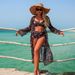Women's Clothing Multi Color Printed Bikini Fashion Sexy Three Piece Swimsuit_ecoleips.com