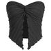 Women's Clothing Sexy Pleated Twisted Tube Top Backless Top_ecoleips.com