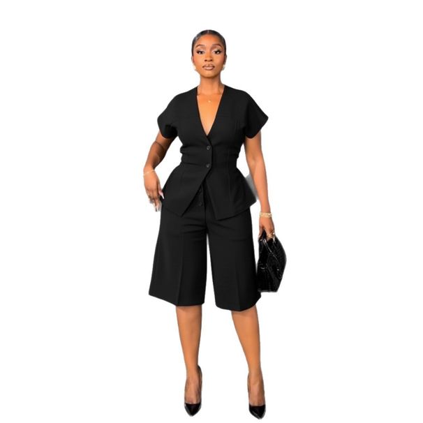 Women's Clothing Elegant Commuter Two Piece Set With Raglan Sleeves Slim Waist And Tie Waist Pants For Formal & Casual_ecoleips.com