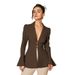 2025 Cross-Border Women's Slim-Fit Blazer With Stylish Waist-Cinching Design_ecoleips.com