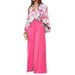 2026 New Spring Women's Clothing European American Casual Outfits Fashionable Printed Shirt Top And Wide-Leg Pants Set_ecoleips.com
