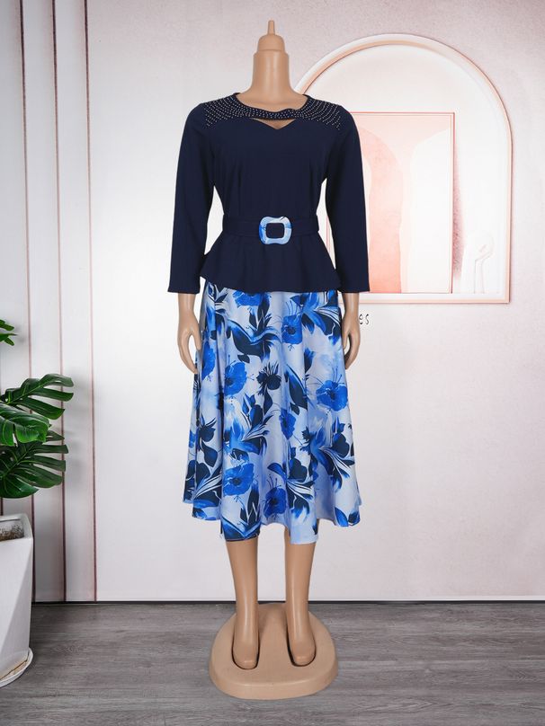 Plus-Size Floral Print Dress – Stylish & Comfortable Women’s Dress For Casual & Summer Wear_ecoleips.com