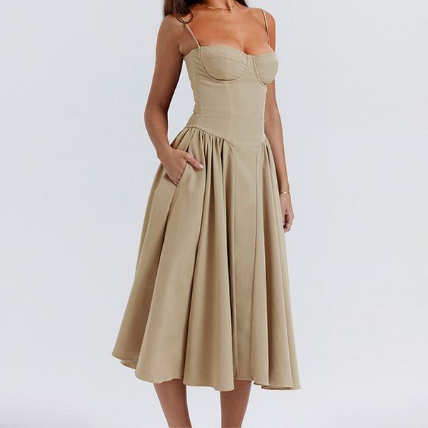 Autumn Independent Station European And American Women's Fashion French Elegant Retro Style Dopamine Outfit Strap_ecoleips.com