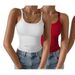 Women's Cross-border Tank Top, New Slim-fit Fashion, Versatile Elegant, Accentuates The Bust And Waist, Suitable For_ecoleips.com