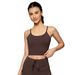New Spring/Summer Yoga Tank Top For Women With Padded Chest, Sexy Thin Straps, Beautiful Back, And Push Up Fit Gym Sports Bra_ecoleips.com