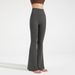 Women's Clothing Antibacterial Wide Leg Yoga Pants High Waist Hip Lifting Flared Pants Nude Running Loose Flared Pants_ecoleips.com