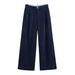Women's Clothing ZARZ Oversized Denim Shirt & Wide-Leg Jeans Set – 90s Vintage Relaxed Fit Two-Piece Outfit_ecoleips.com