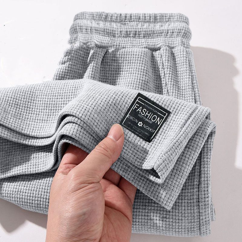 Women's Waffle Knit Shorts High Waisted Summer Lounge Shorts With Pockets Stretchy Breathable Casual Athletic Shorts (Black/White/Grey/Mist Blue)_ecoleips.com