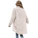 Elegant Long Coat With Faux Fur Collar & Button Closure - Winter Fashion Outerwear For Women (Available In 8 Colors & 8 Sizes)_ecoleips.com
