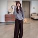 girl 2025 New Korean Style Hooded Collar Knitted Sweater Loose Long Sleeve Top Women, Suitable For Both Inner And Outer Wear_ecoleips.com