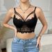 Sexy Lace Eyelash Trim Bra Mesh See Through Underwire Vest Women's Clothing Hot Girl_ecoleips.com