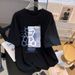 Women's Pure Cotton T-Shirt Short Sleeve Round Neck Loose Fit Mid-Length Summer Top Trendy Style Large Size 200g_ecoleips.com