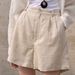 100% Linen Shorts For Women - Mid-Rise Relaxed Fit Walking Shorts, Classic "Quiet Luxury" Style For Spring Summer_ecoleips.com