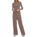 Kardashian-Inspired Solid Color Lounge Set – Long Sleeve Top & Wide-Leg Tie-Waist Pants (10 Colors, XS-XXL)_ecoleips.com